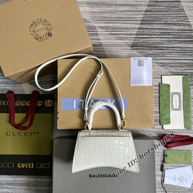 Gucci官網2031新款全皮女包 古馳BALENCIAGA×GUCCI聯名全新“Aria-時尚詠歎調”系列小號女包592833 gqy4750